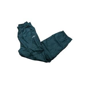 Vintage 90s Adidas Lined Joggers Sweatpants Ankle Zip Hunter Green EUC Size L